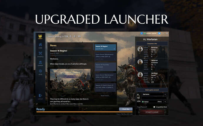 Upgraded launcher