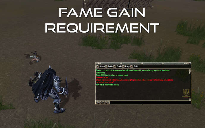 Fame gain requirement1