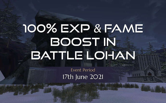 100% Fame & EXP Boost