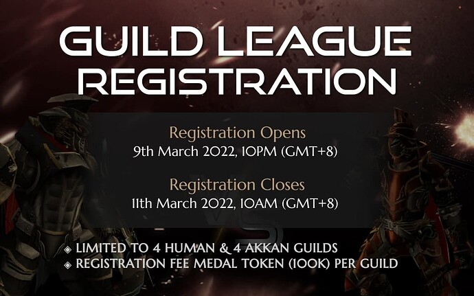 Guild League Registration 2