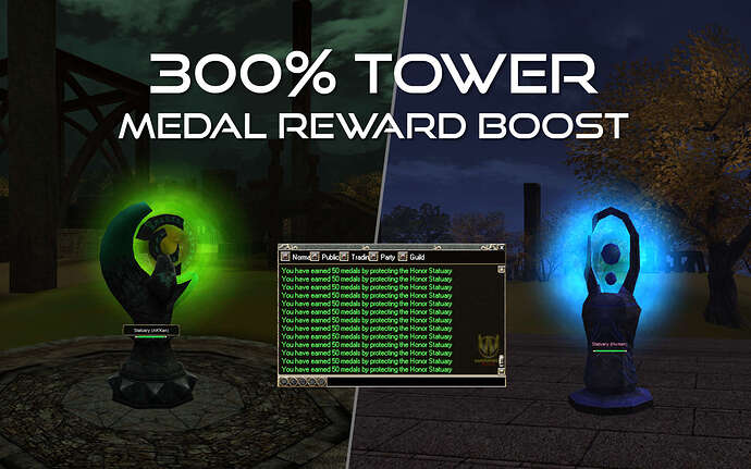Boost Medal reward tower