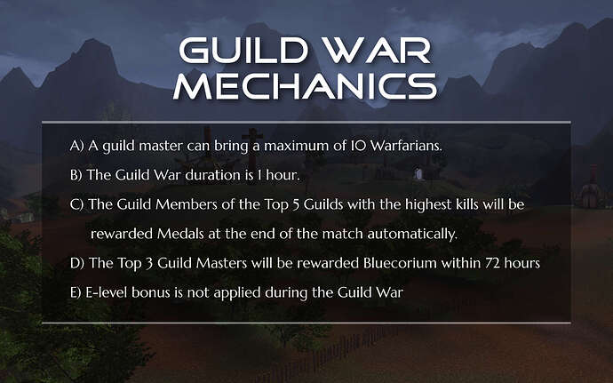 Guild war #3 Mechanics